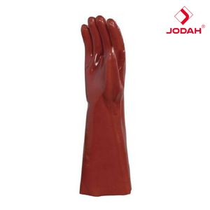 Gants de protection chimique de 40 cm de long, revêtement en PVC PVCC400, doublure en jersey de coton, sécurité du bras, ambidextre - Product Image 6