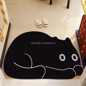 Custom Cartoon <strong>Kitty</strong> PVC Coil Door Mat Durable Non Slip Welcome <strong>Rug</strong> Indoor Outdoor Entrance Dirt Trapping Mat - Product Image 3