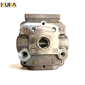 Tête de moteur d'orientation R220-9 pour excavatrice Hyundai R220LC-9, couvercle 39Q6-11280 39Q6-11281, boîtier de moteur d'orientation, valve - Product Image 1