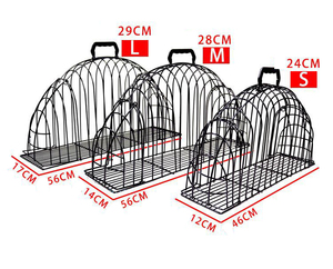 Hyra Blowing Cat Baño Jaula Malla Mascota Secador Jaula Perro <span class=keywords><strong>Red</strong></span> Cachorro Gato Aseo Jaula de Ducha - Product Image 4