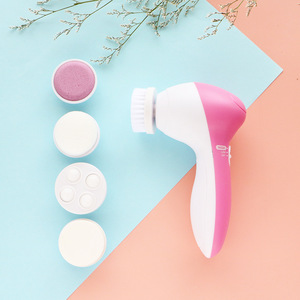 Pulitore Viso Elettrico 5 <span class=keywords><strong>in</strong></span> 1, Spazzola per Pulizia del Viso, Dispositivo per la Cura della Pelle, Massaggiatore, Strumento per la Rimozione dei Punti Neri - Product Image 1