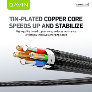 BAVIN Vente en gros CB333 CC 240W 1.2m 2m Pd Type c Usb c <span class=keywords><strong>Chargeur</strong></span> <span class=keywords><strong>rapide</strong></span> pour téléphone portable Câble de données Usb - Product Image 4