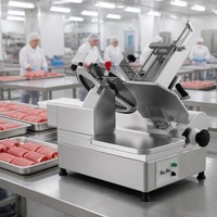 Trancheuse automatique viande congelée sur pied, acier inoxydable usage commercial épaisseur réglable 2.5‑15mm