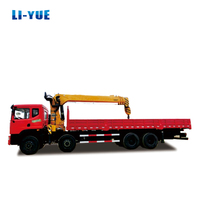 Grue à nacelle hydraulique de 12 tonnes, grue à flèche articulée montée sur camion, télécommande, grue de levage portable à vendre SQ12A5