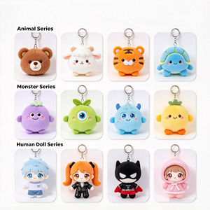 <b>Custom</b> Plush Keychain OEM ODM Cartoon Mascot <b>Key</b> <b>Ring</b> <b>Custom</b> Logo Soft Stuffed Animal Character Monster Plush <b>Key</b> Pendant - Product Image 5