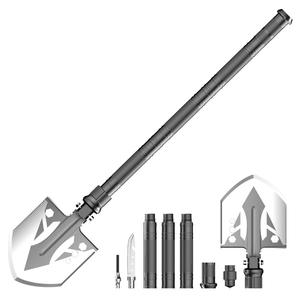 Pelle de tranchée multifonction X3-36 83x16cm, outil de survie pliable pour le camping en plein air avec poignée en D - Product Image 3
