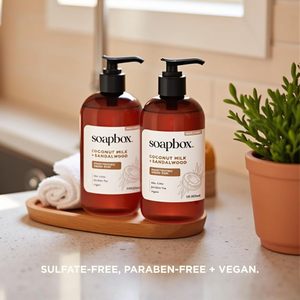 Soapbox Lait de Coco Bio et Bois de Santal – Gel Hydratant Doux pour Cheveux Secs Unisexe – Formule Concentrée – Végan et Non Testé sur les Animaux – 340 g - Product Image 6