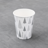 Gobelet à café en papier jetable personnalisé avec logo Jo Sun, respectueux de l'environnement, pour fête de Noël, 8OZ 24OZ