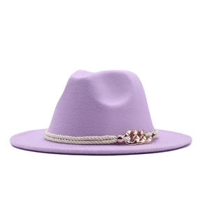 Sombreros Fedora Clásicos de Fieltro para Mujer, Elegantes, Lisos, de Ala Ancha, Estilo Jazz Vintage, para Fiesta o Iglesia, Novedad - Product Image 3