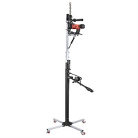 Support de marteau électrique télescopique épaissi, tige de support d'étagère, outil de poinçonnage d'œillets de plafond pour perceuse à percussion, alimentation CC, garantie 3 ans