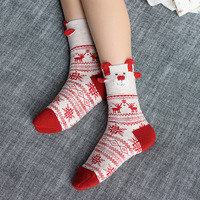 Chaussettes d'hiver pour femmes, chaussettes d'intérieur confortables, chaussettes de noël douces et chaudes