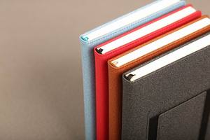 A5 marrón nueva llegada cuaderno y bolígrafo cubierta de cuero personalizable cuaderno ejecutivo con bolsillo para teléfono - Product Image 5