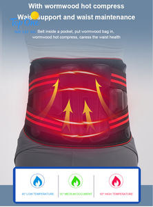 Top One Self-Heating Adjustable Waist Brace Electric Massage Lumbar Support Belt for Lower Back Pain Relief Made of Neoprene - Product Image 4