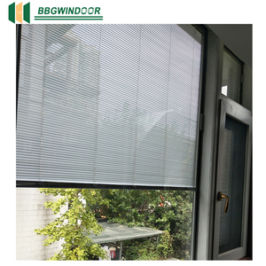 Lukliving fenêtres fixes en aluminium de haute qualité impact d'ouragan grand mur de fenêtre en verre avec stores entre <span class=keywords><strong>le</strong></span> verre - Product Image 2