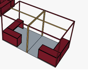 Divisores de Habitaciones Móviles, Paredes Divisorias Personalizadas con Marco de Aluminio, Tipo Vidrio o Madera, Modulares para Interiores, Oficinas y Exposiciones - Product Image 2