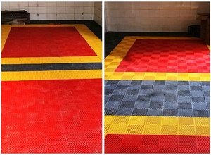 Dalles de sol de garage premium emboîtables en PP pour lave-auto et atelier de detailing - Product Image 5