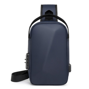 EVA Shell Duro Bolsa De Ombro Dos Homens Impermeável Com Porta De Carregamento USB Moda <span class=keywords><strong>Anti</strong></span>-Roubo Sling Crossbody <span class=keywords><strong>Bag</strong></span> - Product Image 1