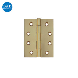 Accesorio de hardware personalizado Bisagra de puerta de latón macizo resistente de color dorado de 4 pulgadas - Product Image 1