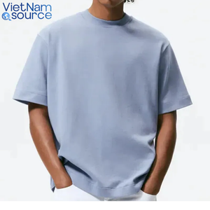 เสื้อยืดผ้าฝ้ายสวมใส่สบายสำหรับผู้ชายและผู้หญิง-แฟชั่นทนทานและมีสไตล์-ผลิตจากแหล่งผลิตจากโรงงานเวียดนาม - Product Image 3