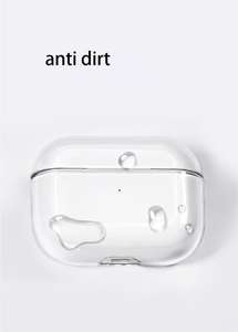 Funda de carga de cristal transparente para <span class=keywords><strong>Airpods</strong></span> Pro 2, funda protectora de 1,8mm, a prueba de golpes - Product Image 3