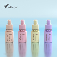Flacon compte-gouttes en PET transparent à paroi épaisse pour huiles essentielles, ISO9001 LTA Luxe, 10/20/30/50 ml