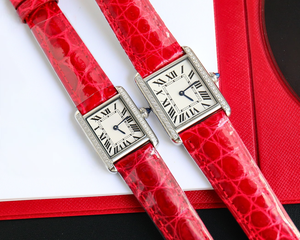 Reloj mecánico automático elegante y a la moda, correa de cuero de cocodrilo brillante, bisel con incrustaciones de diamantes, resistente al agua para uso diario - Product Image 1