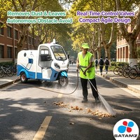 Tricycle de nettoyage haute pression intelligent avec moteur DC sans balais de 3 kW et réservoir de 400 L pour les places urbaines, les ponts et les universités