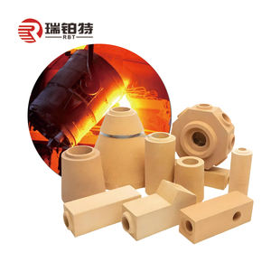 Control de flujo de metal refractario prensado en seco ladrillos de fuego para fundición de aleación de hierro/acero - Product Image 1