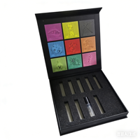 Boîtes à parfum personnalisées en papier avec logo UV, faites à la main, fermeture magnétique à clapet, 10, 30, 50, 100 ml, emballage séparé avec éponge, coffret cadeau pour parfum