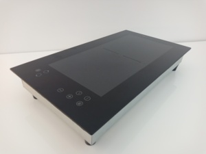 Placa de cristal negro Placa de inducción Control táctil Cocina de inducción plana de <span class=keywords><strong>dos</strong></span> quemadores - Product Image 4