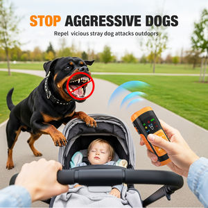 23ft açık el değişken frekans renkli ekran ultrasonik kaçak köpek kovucu açık <span class=keywords><strong>Pet</strong></span> köpek Bark caydırıcı cihaz - Product Image 5