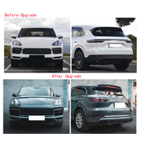 Kit Carrosserie Avant Style Turbo, Élargisseurs d'Ailes, Feux de Jour LED, Phares Antibrouillard, Pare-chocs Cayenne 9Y0 9Y0.1 9YA 2018-2023 Plug & Play à Fixation par Vis, Neuf