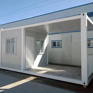 Prefabrik prefabrik ev oturma genişletilebilir konteyner ev modüler katlanır ev