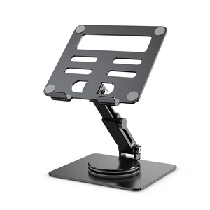 Braket penopang ponsel dan komputer lipat, paduan aluminium berputar untuk desktop iPad grosir - Product Image 6