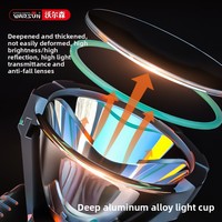 Lampe frontale WARSUN W68 rechargeable longue portée ultra-légère pour la pêche nocturne et les mines