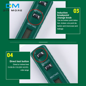交流/DC测试仪笔电气指示器电压表数字电压表12V-250V插座墙壁交流/DC 220V电源插座检测器传感器 - Product Image 5