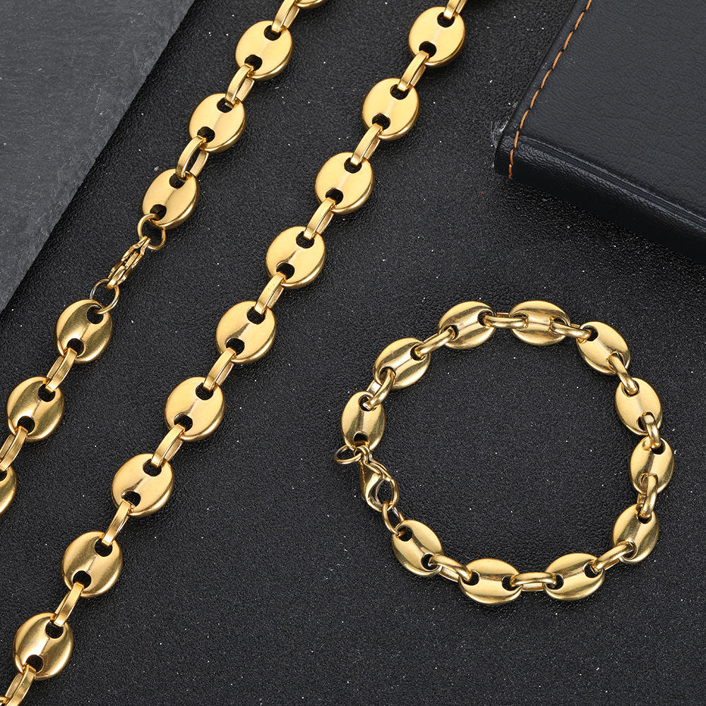 Gold (width 5mm) - bracelet 7 inches (length 17.78cm)