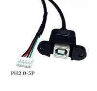 Conector USB Tipo B Hembra para Montaje en Panel ETERNALSTAR a Adaptador XH 2.0 Dupont EN STOCK Arnés de Cables 5P 4P