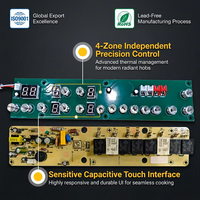 Placa de Control Principal para Cocina Inteligente Tailian ML-PR6041ET-T1, Ensamblaje de Placa PCBA para Cocina Infrarroja Personalizada, Certificación RoHS ISO9001