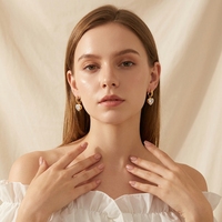 Boucles d'oreilles créoles pendantes grand cœur en acier inoxydable plaqué or PVD, bijoux fantaisie pour usage quotidien, fête et plage, vente en gros d'usine OEM