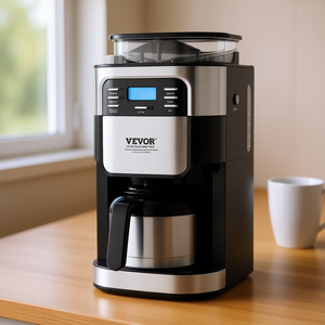 Cafetera de Goteo Vevor de 8 Tazas, 240V, Acero Inoxidable, Temporizador Automático, Equipo para Preparar Café de Grado Doméstico - Product Image 2