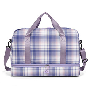 Nouveau Sac de Voyage Portable Unisexe Léger et Imperméable, Grande Capacité, Extensible, avec Compartiment Séparé pour Chaussures et Vêtements Secs/Humides - Product Image 4