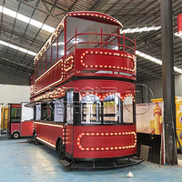 Hoge Kwaliteit Dubbeldekker Food Truck Grote Pizza Restauratie Auto Best Verkochte Ijs Food Trailer Hamburg Catering Auto