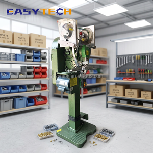 Machine à presser les boutons-pression pneumatiques Easytech <span class=keywords><strong>pour</strong></span> la fixation plastique et métallique, idéale <span class=keywords><strong>pour</strong></span> vestes, cordons, boutons-pression en PVC et sacs - Product Image 1