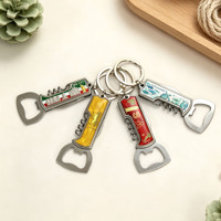 Fabricant OEM d'articles métalliques personnalisés, couteau multifonction en métal, porte-clés, outil pliable de survie en plein air, ouvre-bouteille