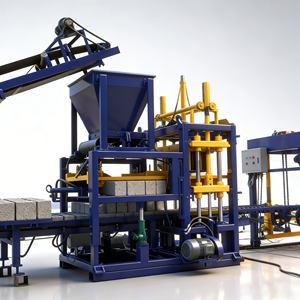 Máquina para Hacer Bloques QT4-15S a <span class=keywords><strong>Precio</strong></span> de Fábrica, Máquina Automática para Ladrillos de Hormigón para Proyectos de Bloques Enclavables - Product Image 2