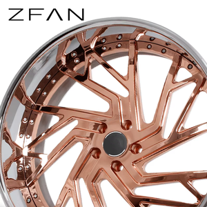Nouvelles jantes en aluminium forgé OEM personnalisées, 2 pièces, 18-28 pouces, concaves profondes de 25 mm, finition chrome poli, 5x127/120/114.3/130/112 - Product Image 2