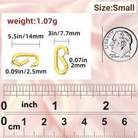 Fermoir ovale à ressort pour bijoux DIY, connecteur de collier et bracelet, accessoire en laiton, fermoir de bijoux à anneau fermé