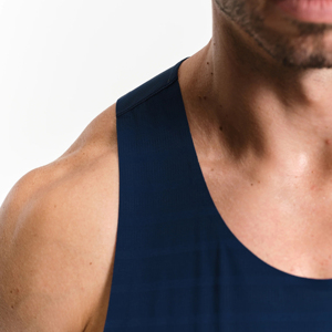 Wholesale Men's Gym Fitness <b>Workout</b> <b>Tank</b> <b>Tops</b> Athletic Training Running T-Shirts Breathable Bodybuilding Stringer Knitted - Product Image 3