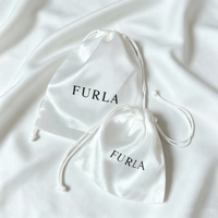Sac à cordon en satin de soie de haute qualité avec logo, pochette anti-poussière réutilisable et écologique pour bijoux et emballages cadeaux